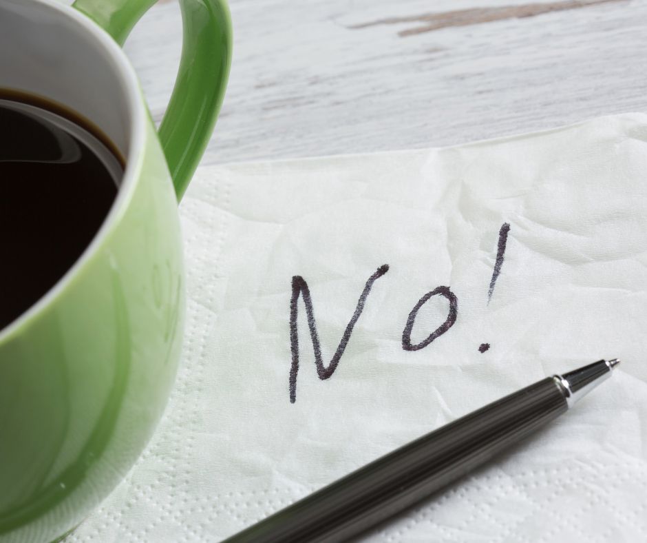 a few reasons why saying "no" can be a positive force in our lives